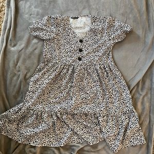 shein flowy patterned dress